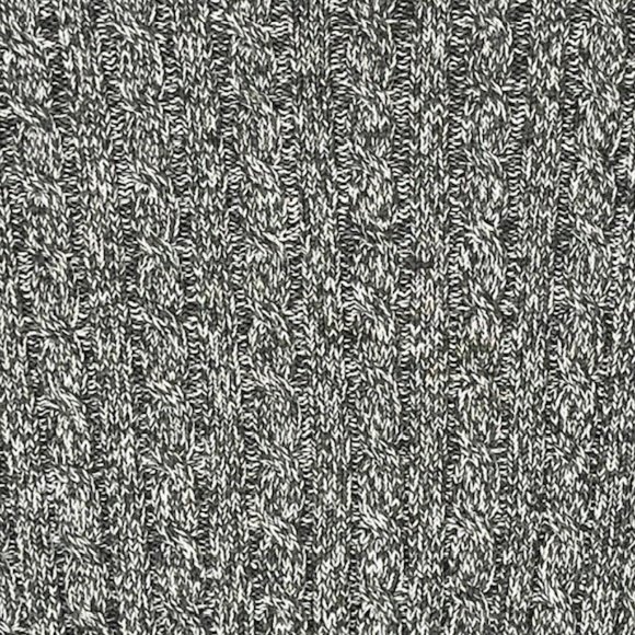 L.L. Bean Cable Knit 100% Cotton Crewneck Sweater - Heathered Gray - L - Picture 7 of 10